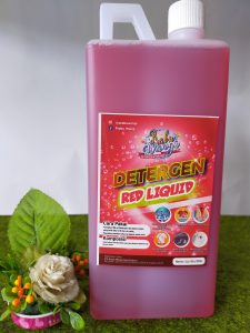 Detergent Red Liquid 1 Liter Prabu Wangi