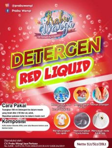 Detergent Red Liquid Prabu Wangi