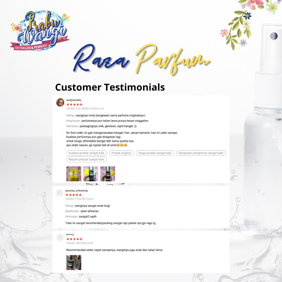 Raza - Parfum Badan - Testimonial